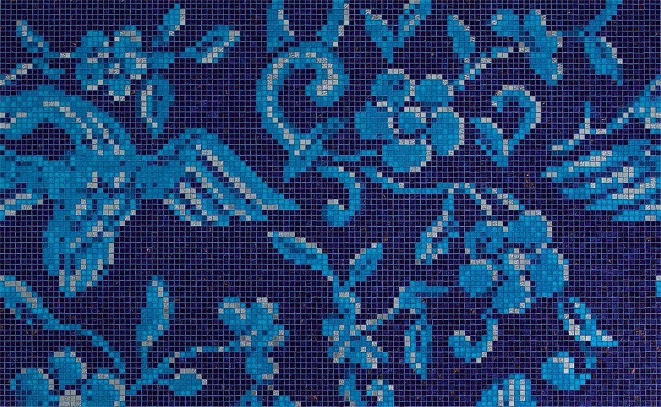 China Birds Blue