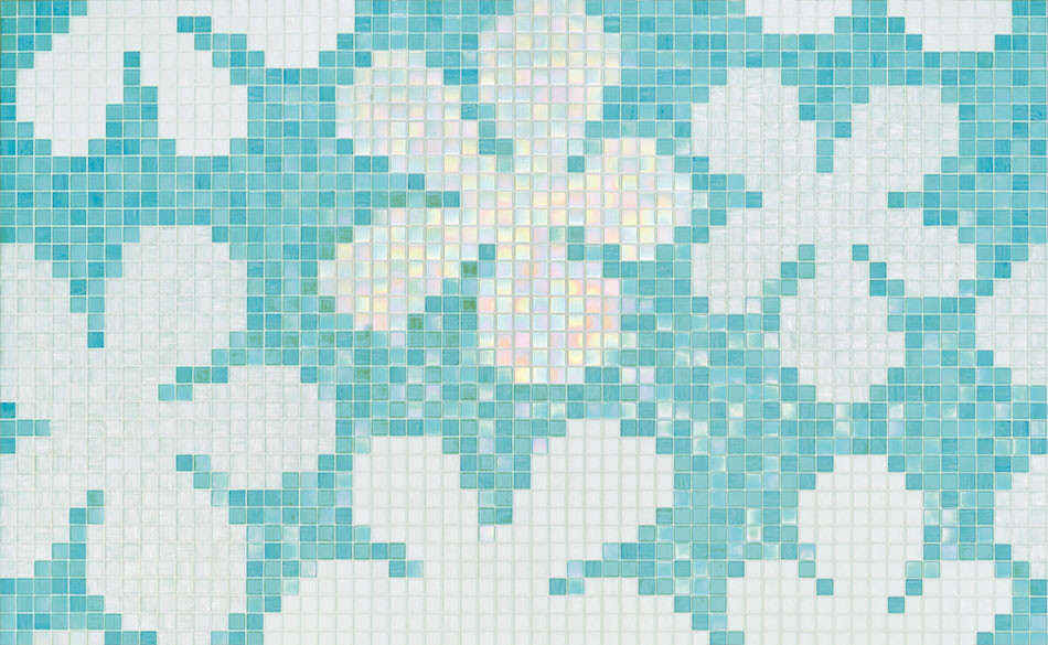 Glass Flowers New Blue