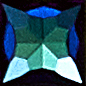 Swarovski® blue crystal