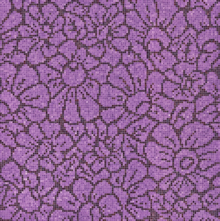 Graphic Flowers Purple