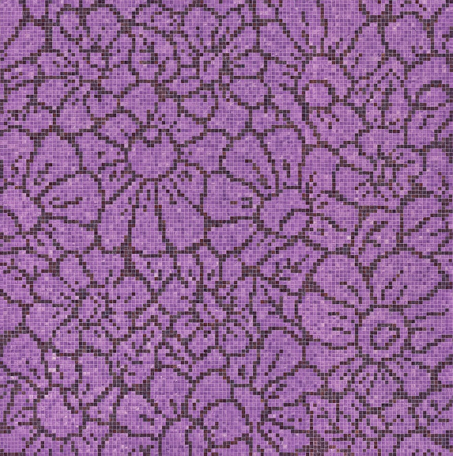Graphic Flowers Purple
