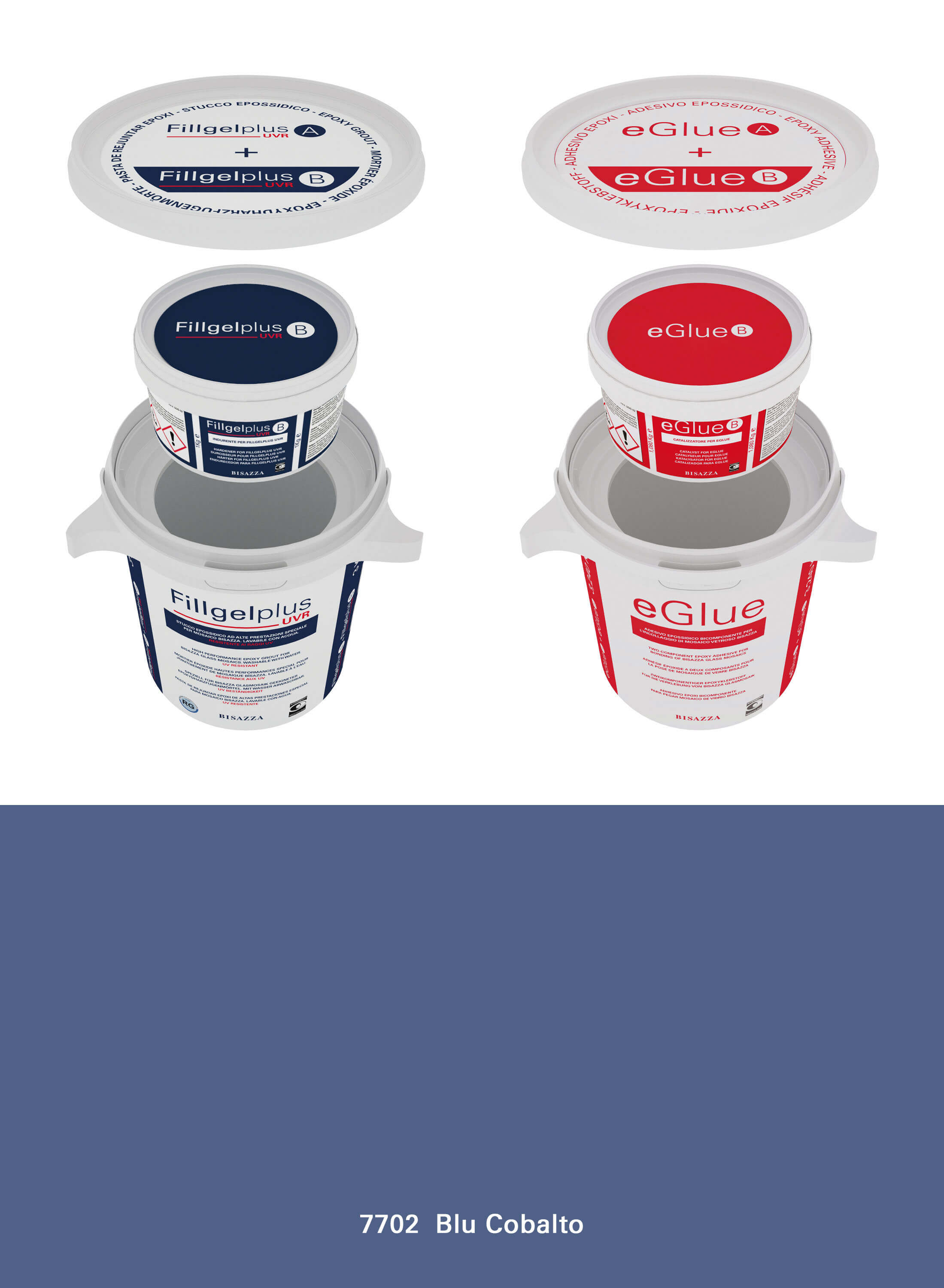 Epoxy Installation Kit UVR - 7702 blu cobalto