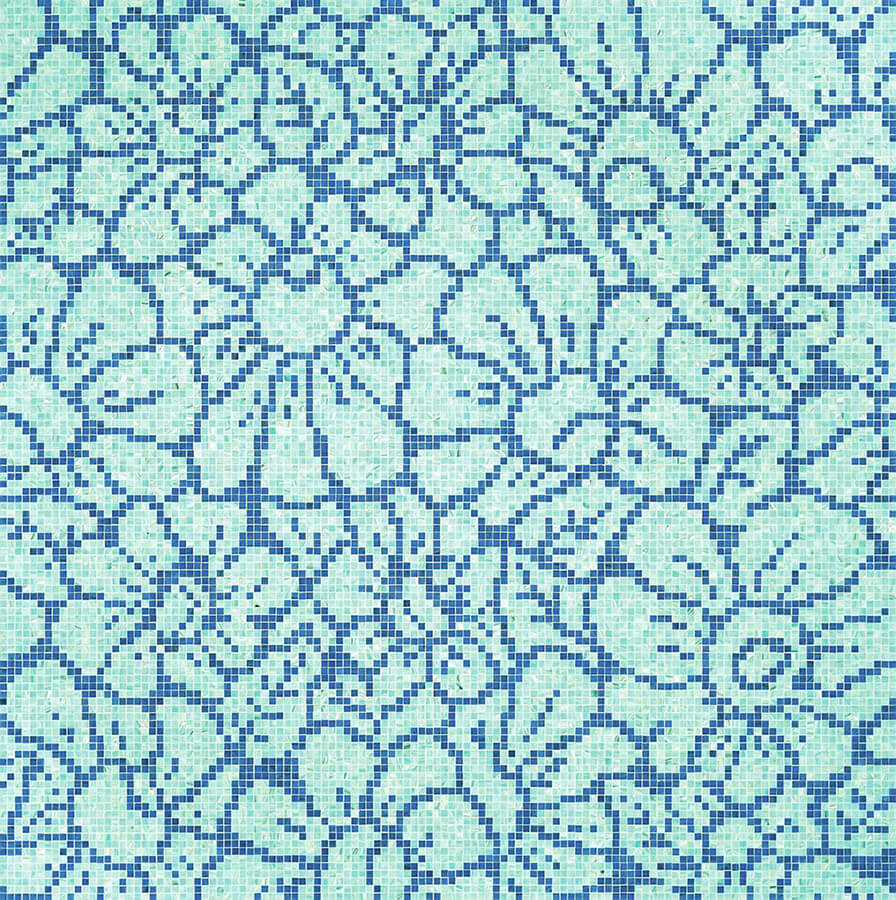 Graphic Flowers Blue