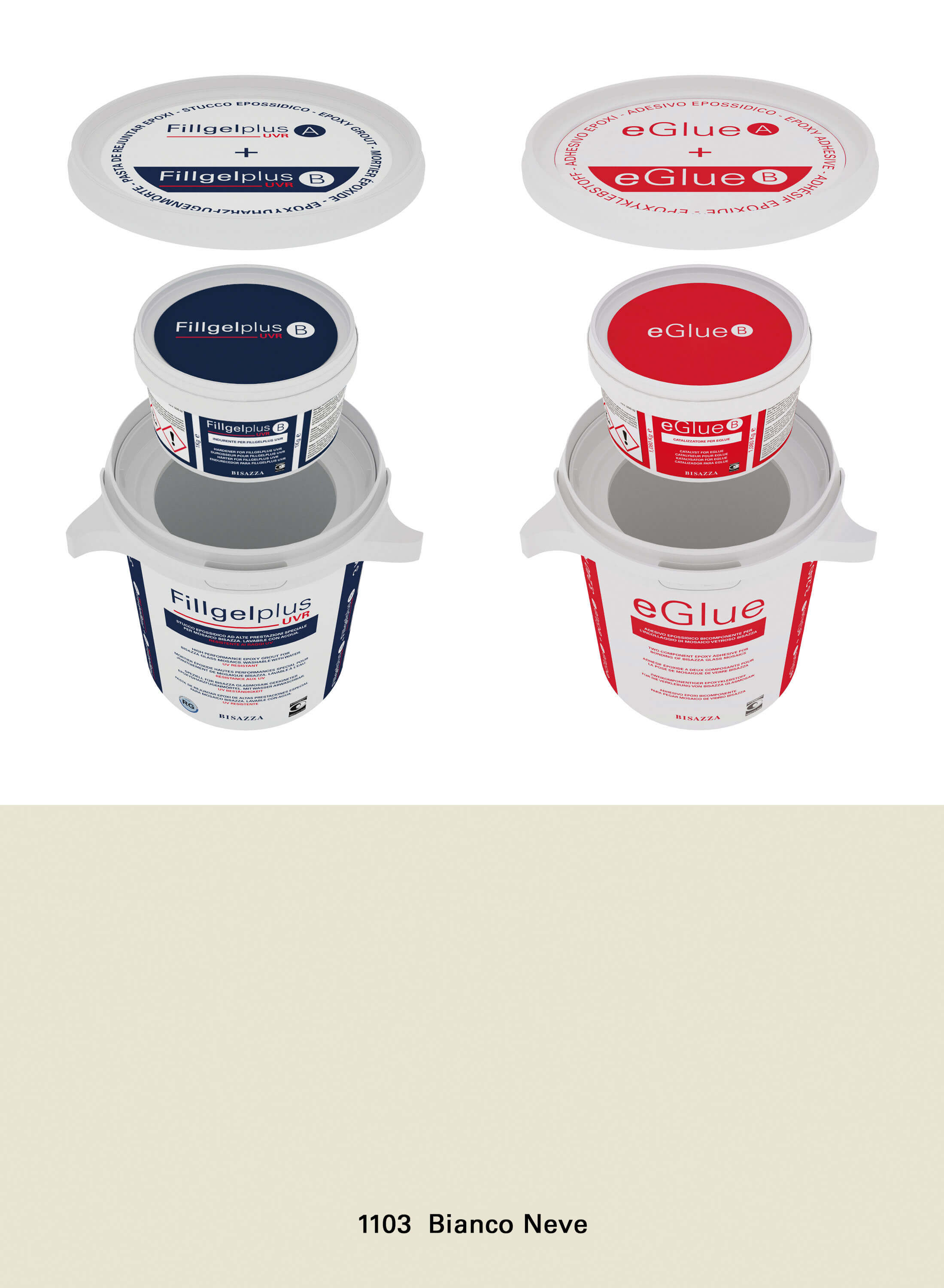Epoxy Installation Kit UVR - 1103 bianco neve