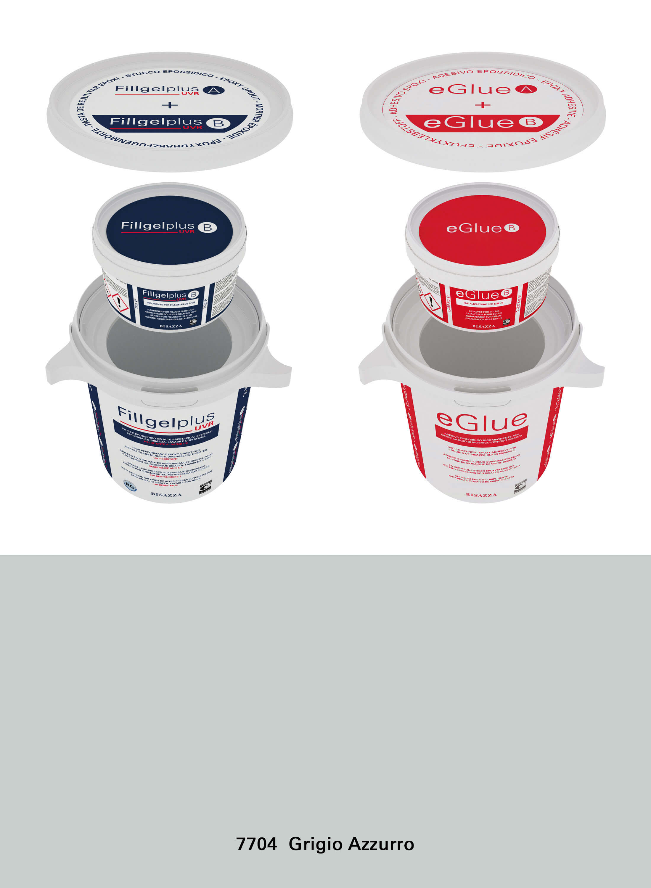 Epoxy Installation Kit UVR - 7704 grigio azzurro