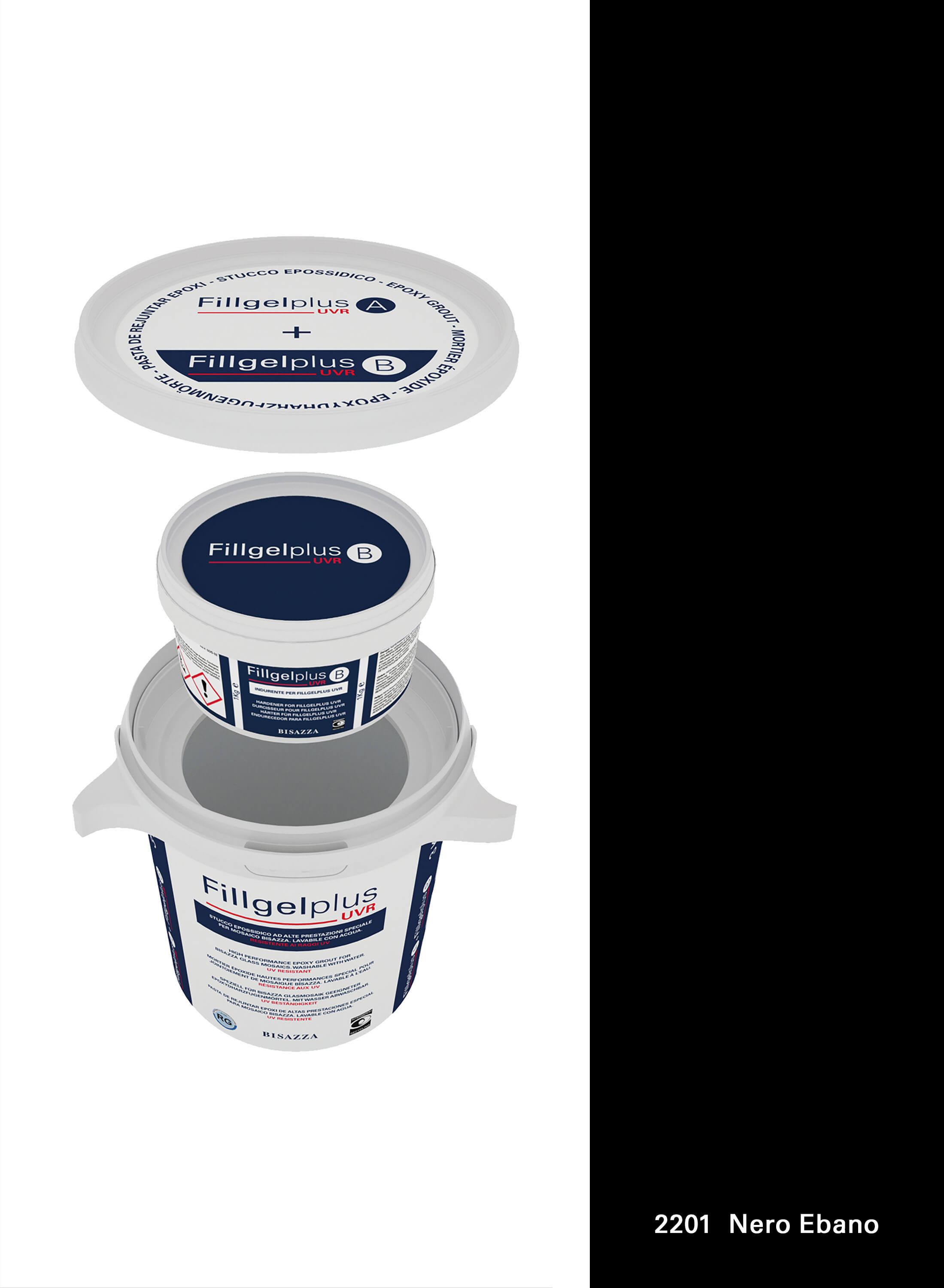 Fillgel Plus UVR - 2201 nero ebano