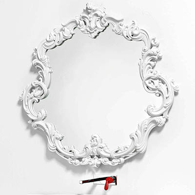 New Antiques Mirror White