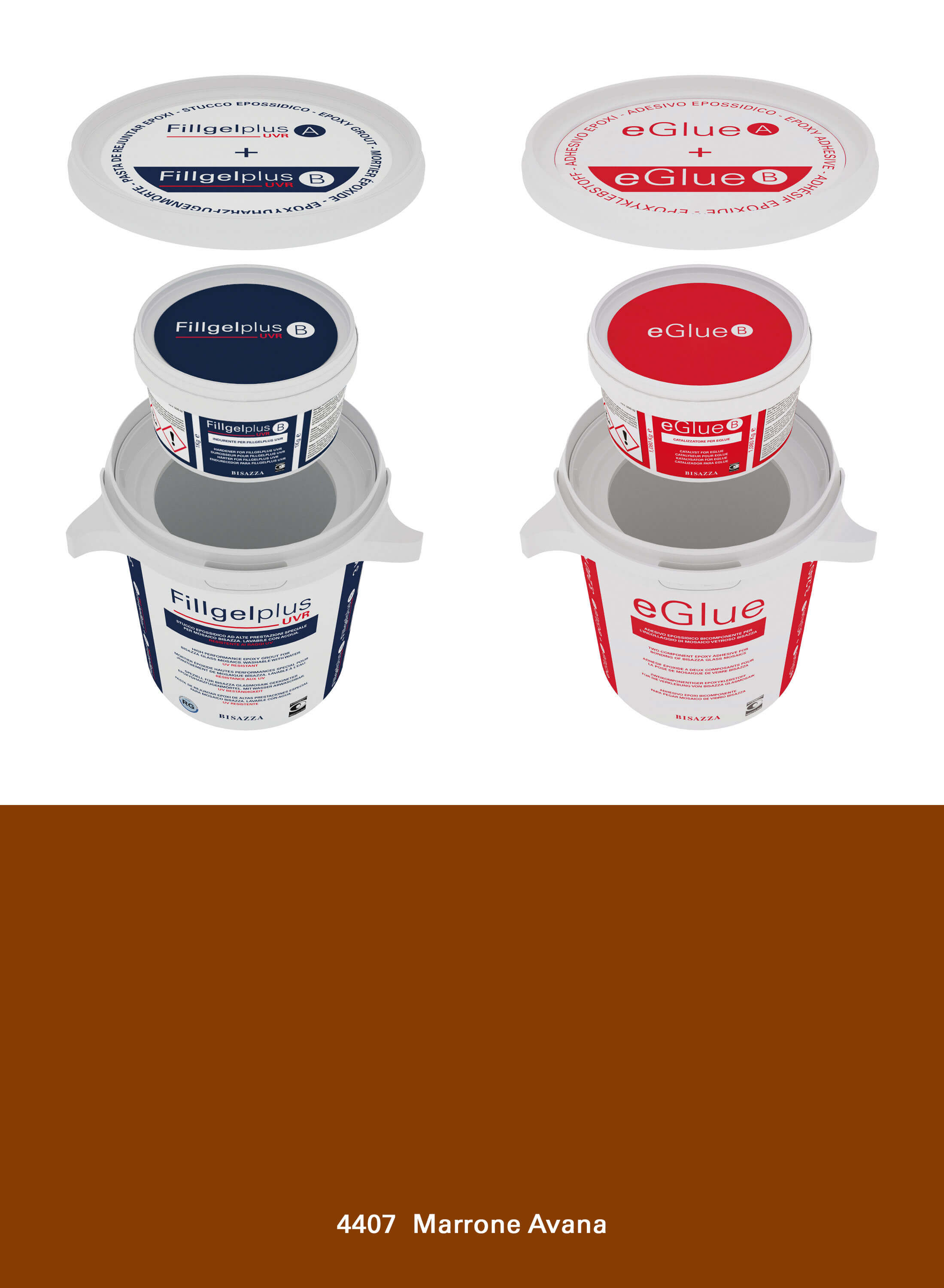 Epoxy Installation Kit UVR - 4407 marrone avana